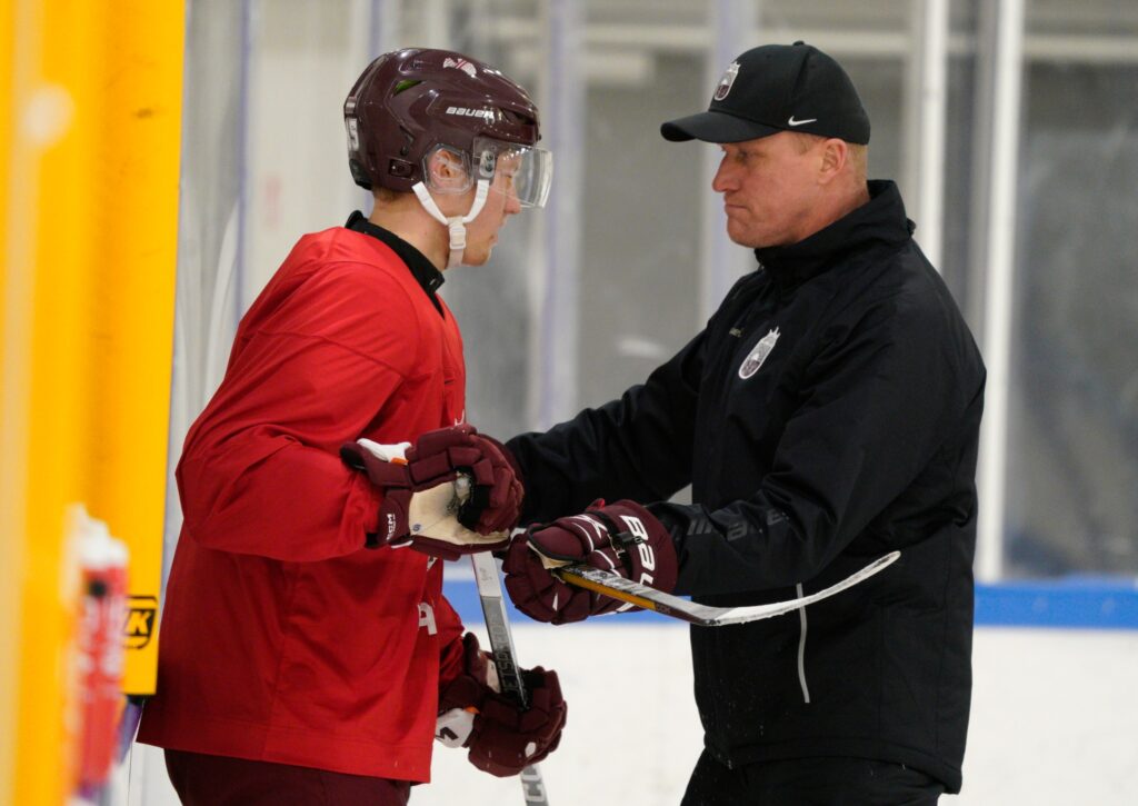 Latvijas U-20 hokeja izlases treniņš, Hokejazinas.com