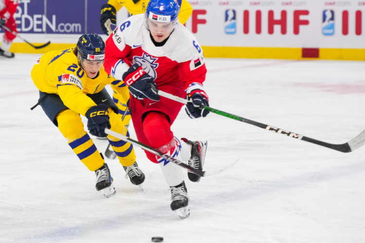 Čehijas U-20 pret Zviedrijas U-20, hokejazinas.com