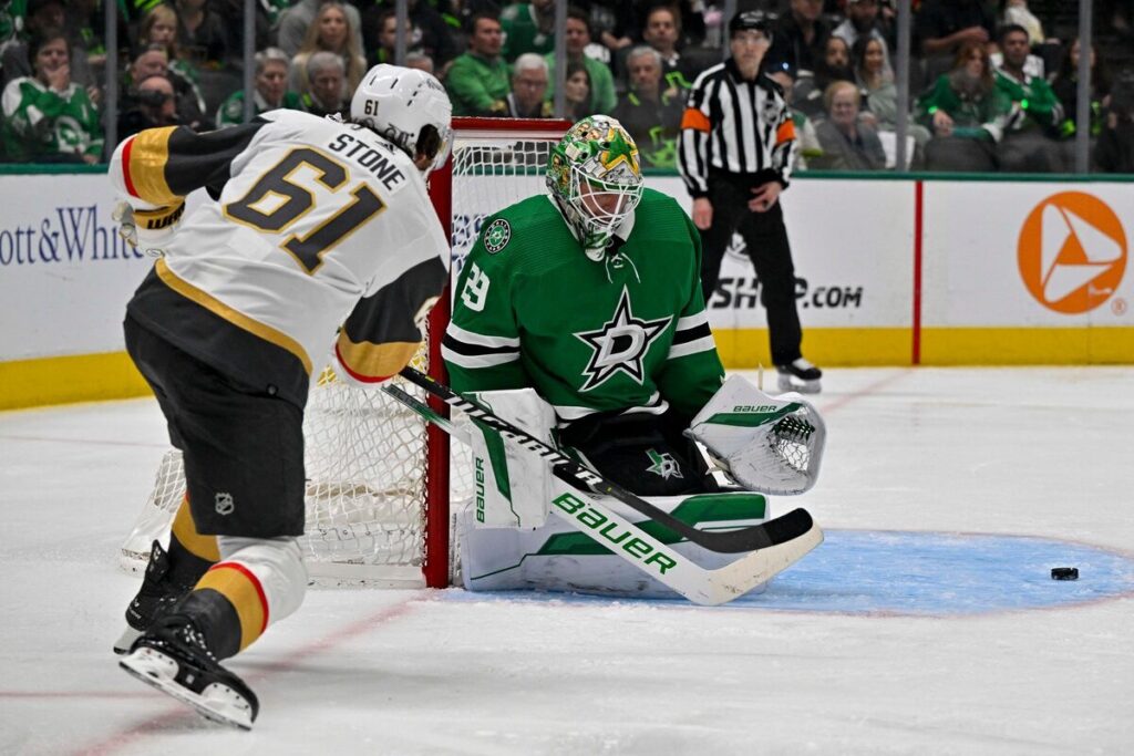 Marks Stouns un Džeiks Otindžers, Vegasas "Golden Knights" un Dalasas "Stars", hokejazinas.com