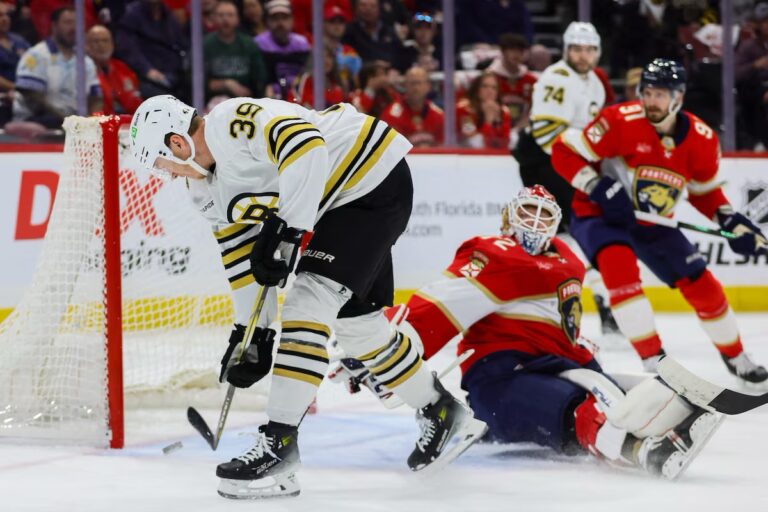 Morgans Gīkijs un Sergejs Bobrovskis, Bostonas "Bruins" un Floridas "Panthers", hokejazinas.com
