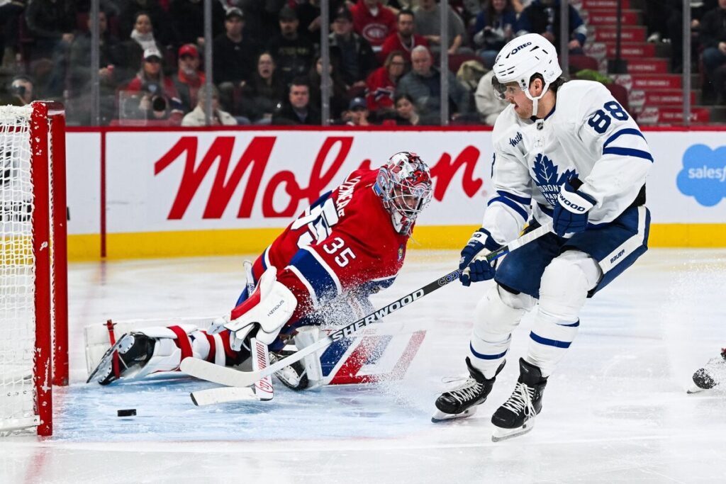 Viljams Nīlanders un Semjuels Montembo, Toronto "Maple Leafs" un Monreālas "Canadiens", hokejazinas.com