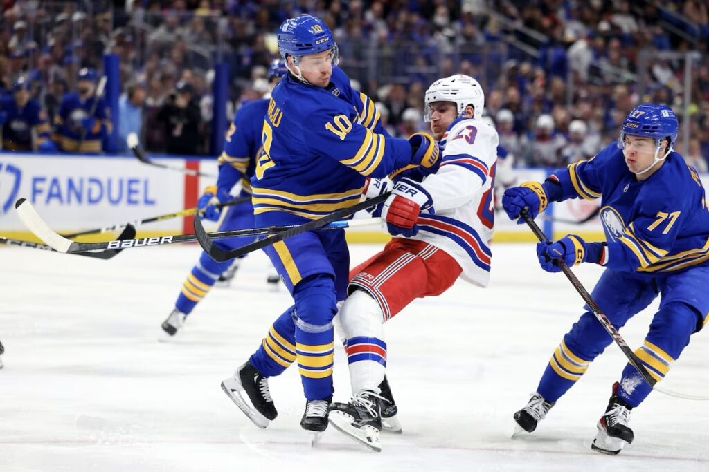 Ņujorkas "Rangers" un Bufalo "Sabres", hokejazinas.com