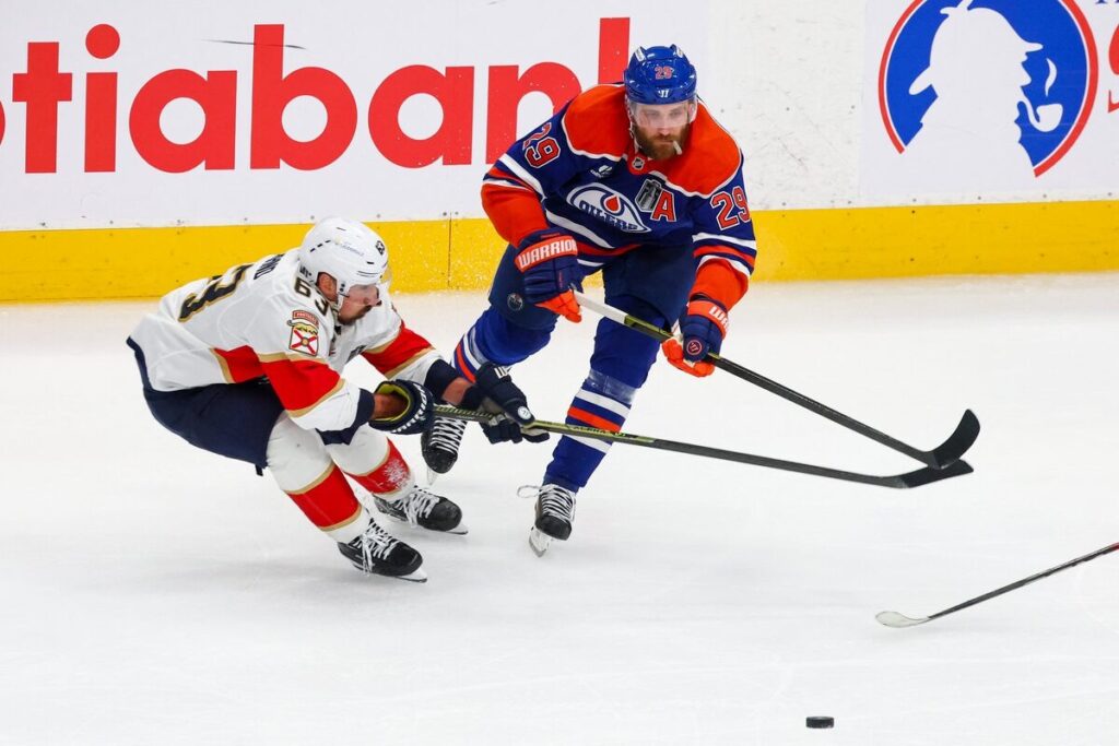 Breds Maršāns un Leons Draizaitls, Floridas "Panthers" un Edmontonas "Oilers", hokejazinas.com