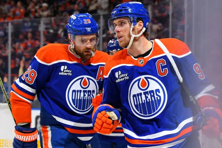 Konors Makdeivids, Leons Draizaitls, Edmontonas "Oilers", hokejazinas.com