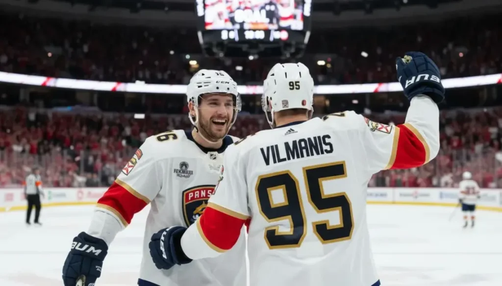 Uvis Balinskis un Sandis Vilmanis, hokejazinas.com