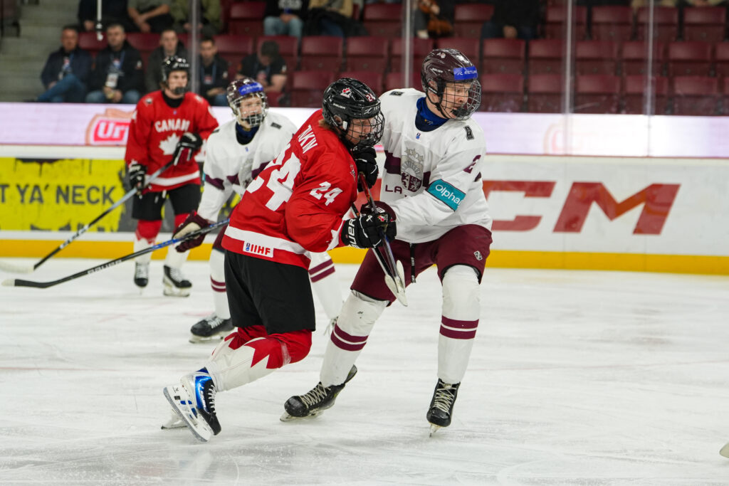 Oskars Lūks, Latvijas U-18 - Kanādas U-18, hokejazinas.com